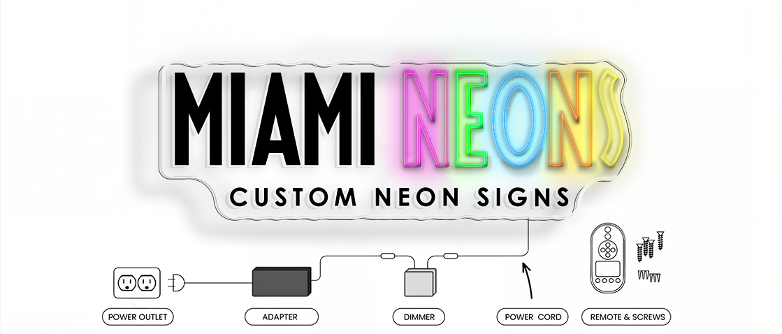 Miami Neons Custom Sign Activation Process